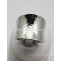 Trendy Punk Hammered Stainless Steel Men Ring